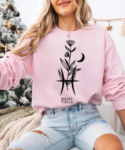 Virgo Floral Astrology Sweatshirt - Horoscope and Zodiac Sign Lover Gift