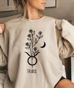 Virgo Floral Astrology Sweatshirt - Horoscope and Zodiac Sign Lover Gift