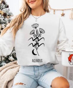 Virgo Floral Astrology Sweatshirt - Horoscope and Zodiac Sign Lover Gift