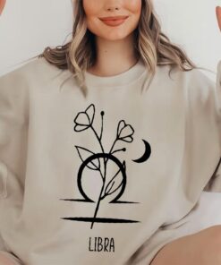 Virgo Floral Astrology Sweatshirt - Horoscope and Zodiac Sign Lover Gift
