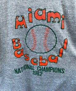 1982 University of Miami Baseball National Champions University American Sweatshirt - Gifts for NCAA Fans