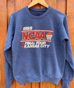 1988 Vintage NCAA Final Four Tournament Kansas City Crewneck Sweatshirt