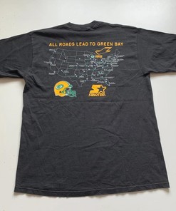 1990s Green Bay Packers Leader Of The Pack Starter Vintage Style Sweatshirt T-shirt for NFL Fans