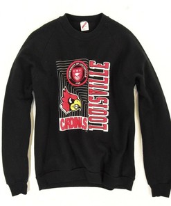 1990s Louisville Cardinals Uni Football Sweatshirt - NCAA Shirts for Men