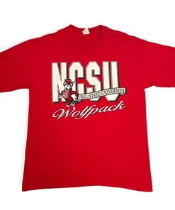1990s North Carolina State University Wolfpack T-Shirt Sweatshirt American Football Lover Gifts