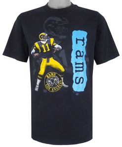 1990s Vintage Style NFL Los Angeles Rams Spell-Out T-Shirt Hoodie Sweatshirt Retro NCAA Shirts