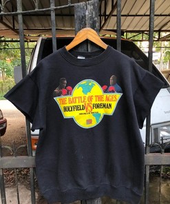 1991 Holyfield vs Foreman Boxing Graphic T-Shirt Sweatshirt Pullover Hoodie Gift For Fans