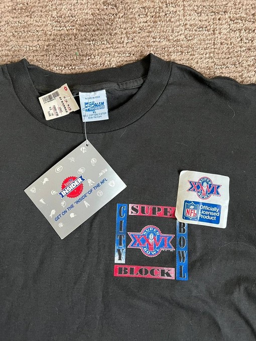 1991 Super Bowl Xxvi City Block Promo Vintage Style Sweatshirt T-shirt - Ideal Gift for Football Fans - Image 2