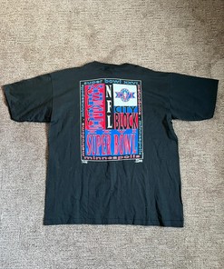 1991 Super Bowl Xxvi City Block Promo Vintage Style Sweatshirt T-shirt - Ideal Gift for NFL Fans