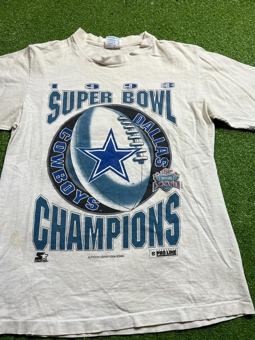 1993 Dallas Cowboys Super Bowl Champions Vintage Starter Sweatshirt T-shirt for Fans