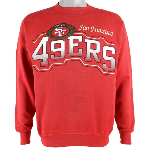 1993 Vintage San Francisco 49Ers Big Spell-Out Sweatshirt American Football Shirt for Dad with Vintage NCAA Shirts