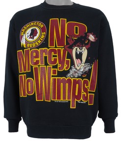 1993 Vintage Washington Redskins X Taz Crew Neck Sweatshirt American Football Shirt for Dad
