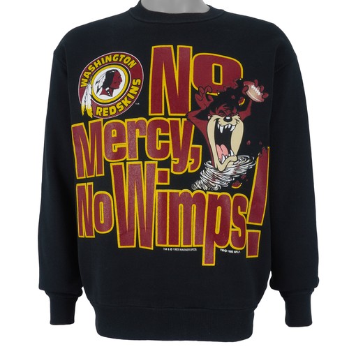 1993 Vintage Washington Redskins X Taz Crew Neck Sweatshirt American Football Shirt for Dad