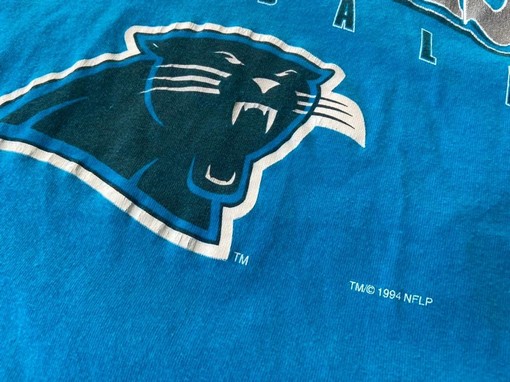 1994 Carolina Panthers Retro Chrome Rap Football Sweatshirt T-shirt - Perfect for NFL Fans - Image 2
