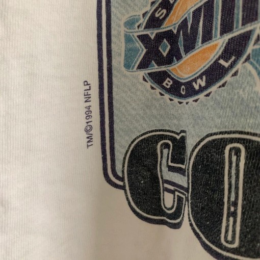 1994 Dallas Cowboys Super Bowl Xxviii 28 Distressed Vintage Style Sweatshirt T-shirt for NFL Enthusiasts - Image 3