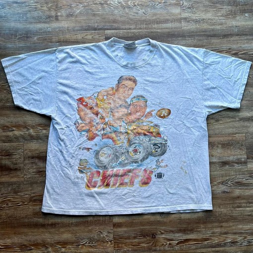 1994 Kansas City Chiefs Super Bowl Caricature Xplosion Retro NCAA Shirts Sweatshirt T-shirt