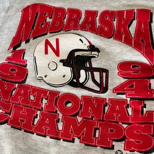 1994 Nebraska National Champs Sweatshirt, Vintage NCAA Gist Apparel - Image 2