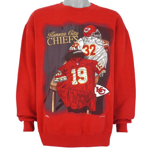 1994 Vintage Kansas City Chiefs Crew Neck Sweatshirt American Football Shirt for Dad with NCAA Shirt Kids