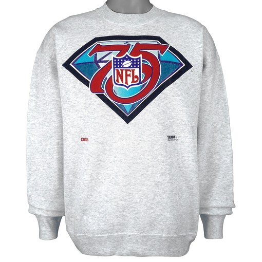1994 Vintage NFL 75th Anniversary Big Logo Crew Neck Sweatshirt Unisex Sport Sweatshirt Hoodie Gift