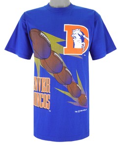 1994 Vintage Style NFL Denver Broncos American University T-Shirt