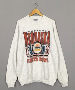 1996 Nebraska Cornhuskers Fiesta Bowl Champion Sweatshirt (retro ncaa shirts)