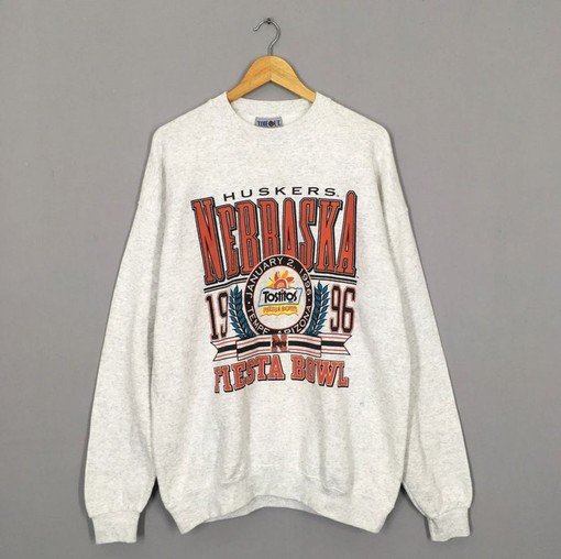 1996 Nebraska Cornhuskers Fiesta Bowl Champion Sweatshirt (retro ncaa shirts)