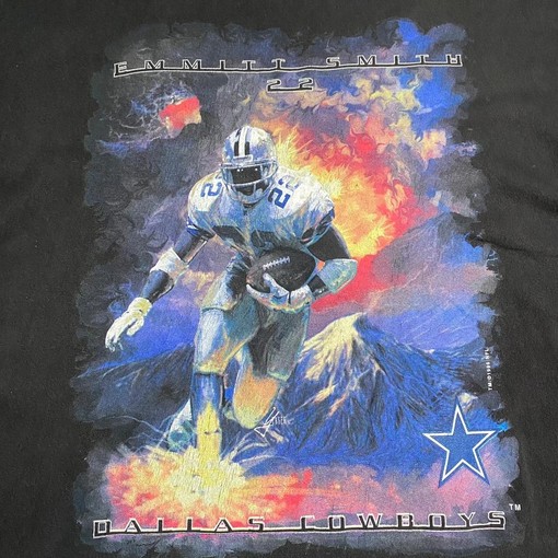 1996 Starter NFL Emmitt Smith Dallas Cowboy Sweatshirt T-shirt - Ideal Gift for NCAA Shirts for Men & Women Fans - Image 2