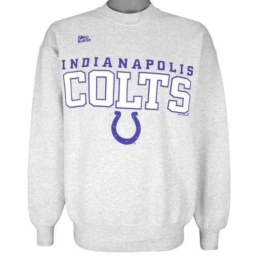 1996 Vintage Indianapolis Colts Crew Neck Sweatshirt American Football Shirt for Dad with Vintage NCAA Shirts