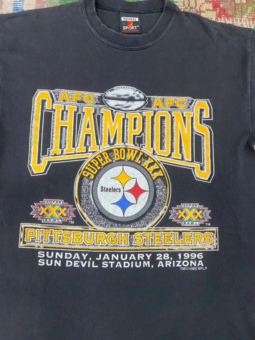 1996 Vintage Style NFL Pittsburgh Steelers Super Bowl Sweatshirt T-Shirt Ideal Gift for NFL Fans - Image 2