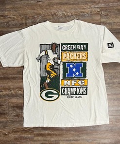 1997 Green Bay Packer NFC Football Vintage Starter Sweatshirt T-shirt for Sports Lovers
