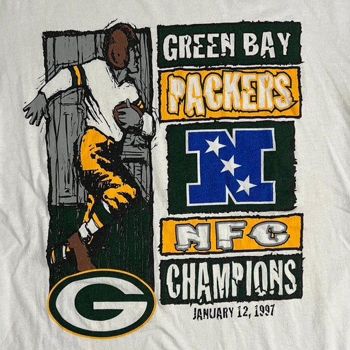 1997 Green Bay Packer NFC Football Vintage Starter Sweatshirt T-shirt for Sports Lovers - Image 2