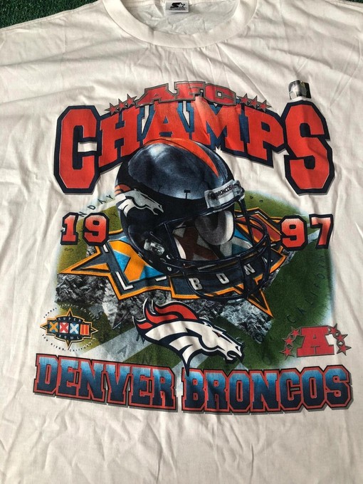 1998 NFL Denver Broncos AFC Champs Sweatshirt T-shirt - Ideal Gift for American University Shirt & NFL Fans - Image 2