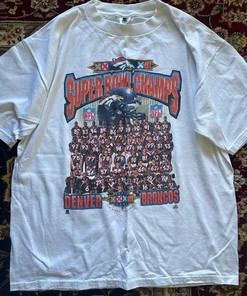 1998 Starter Denver Broncos Super Bowl Sweatshirt T-shirt - Ideal Gift for NFL & Sport Shirts Unisex Fans
