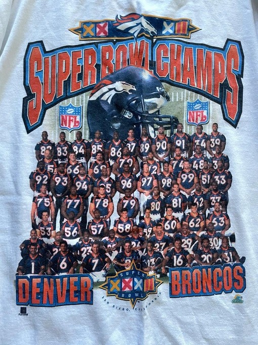 1998 Starter Denver Broncos Super Bowl Sweatshirt T-shirt - Ideal Gift for NFL & Sport Shirts Unisex Fans - Image 2