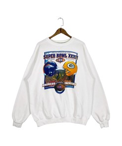 1998 Super Bowl Denver Broncos Green Bay Packers Vintage Style Sweatshirt T-shirt for NFL Fans