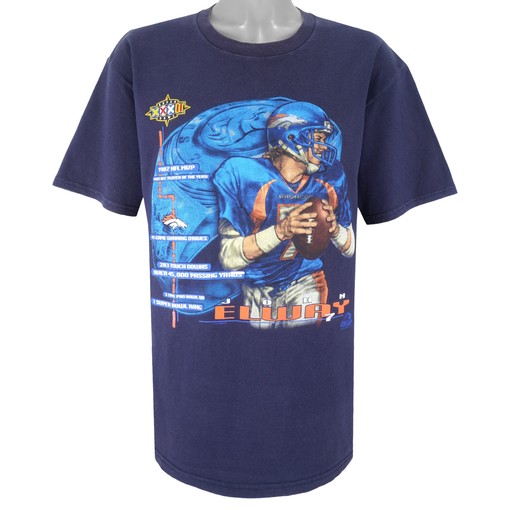 1998 Vintage Denver Broncos John Elway No. 7 T-Shirt Unisex Sport Sweatshirt Hoodie Gift with State University Shirt