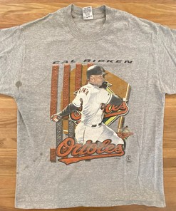2001 Cal Ripken Orioles Tee In Various Sizes for MLB Fans