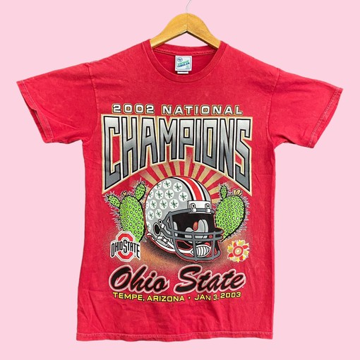 2002 National Champions Ohio State NCAA S T-Shirt, Sweatshirt & Hoodie Full Size Gifts for NCAA with Print
