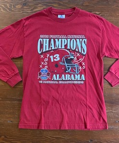 2009 Alabama Football National Champions Long Sleeve Sweatshirt Hoodie Full Size Gifts for NCAA - Retro NCAA Shirts