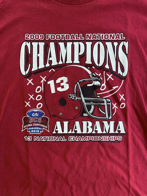 2009 Alabama Football National Champions Long Sleeve Sweatshirt Hoodie Full Size Gifts for NCAA - Retro NCAA Shirts - Image 2