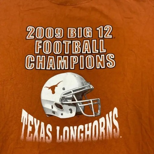 2009 Texas Longhorns Football Big 12 Champs T-Shirt Sweatshirt Hoodie - Perfect for Football Fan - Image 2