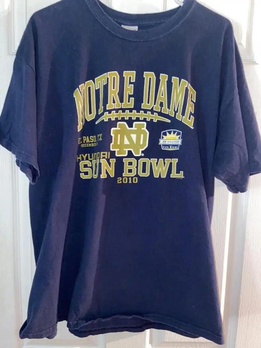 2010 Notre Dame Sun Bowl Sweatshirt Hoodie for NCAA Fans, Ideal for Game Day