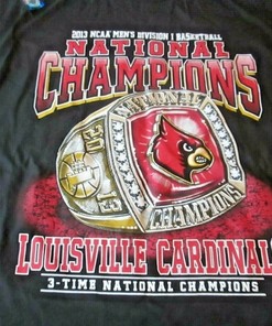 2013 NCAA National Champions Ring Louisville Cardinals Shirt - NCAA Shirts for Fans