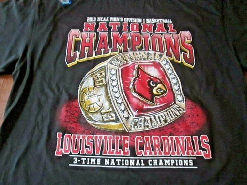 2013 NCAA National Champions Ring Louisville Cardinals Shirt - NCAA Shirts for Fans