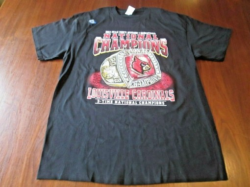 2013 NCAA National Champions Ring Louisville Cardinals Shirt - NCAA Shirts for Fans - Image 2