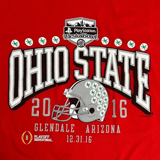 2016 Playstation Fiesta Bowl Ohio State Clemson College T-Shirt, Sweatshirt & Hoodie, American Football Gifts - Image 2