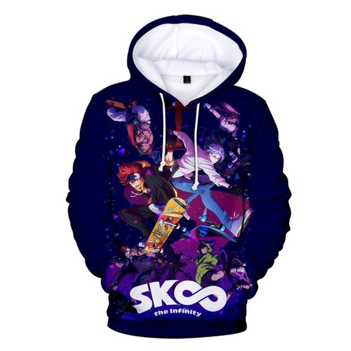 2022 Hot Anime All Over Print 3D Hoodie - Sk8 The Infinity