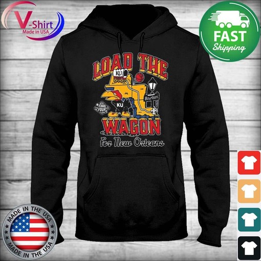 2022 Load The Wagon For New Orleans Kansas Jayhawks Shirt - American University T Shirt - Image 4