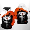 3D Baltimore Orioles MLB Punisher Skull Hoodie