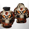 3D Baltimore Orioles MLB Skull Hoodie
